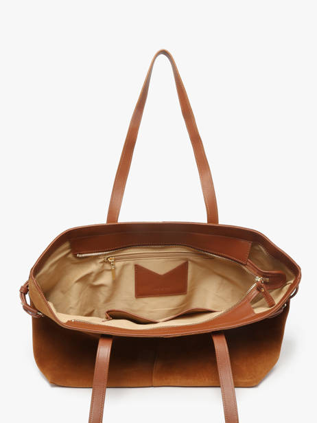 Schoudertas Marceau Leder Nat et nin Bruin vintage MARCEAU ander zicht 3